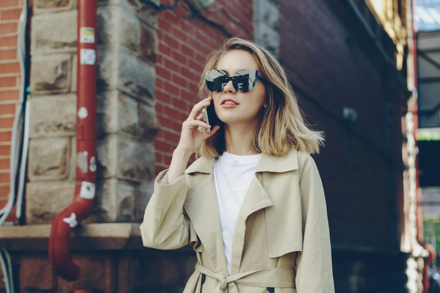 Signature Long Cotton Gabardine Trench — Iconic