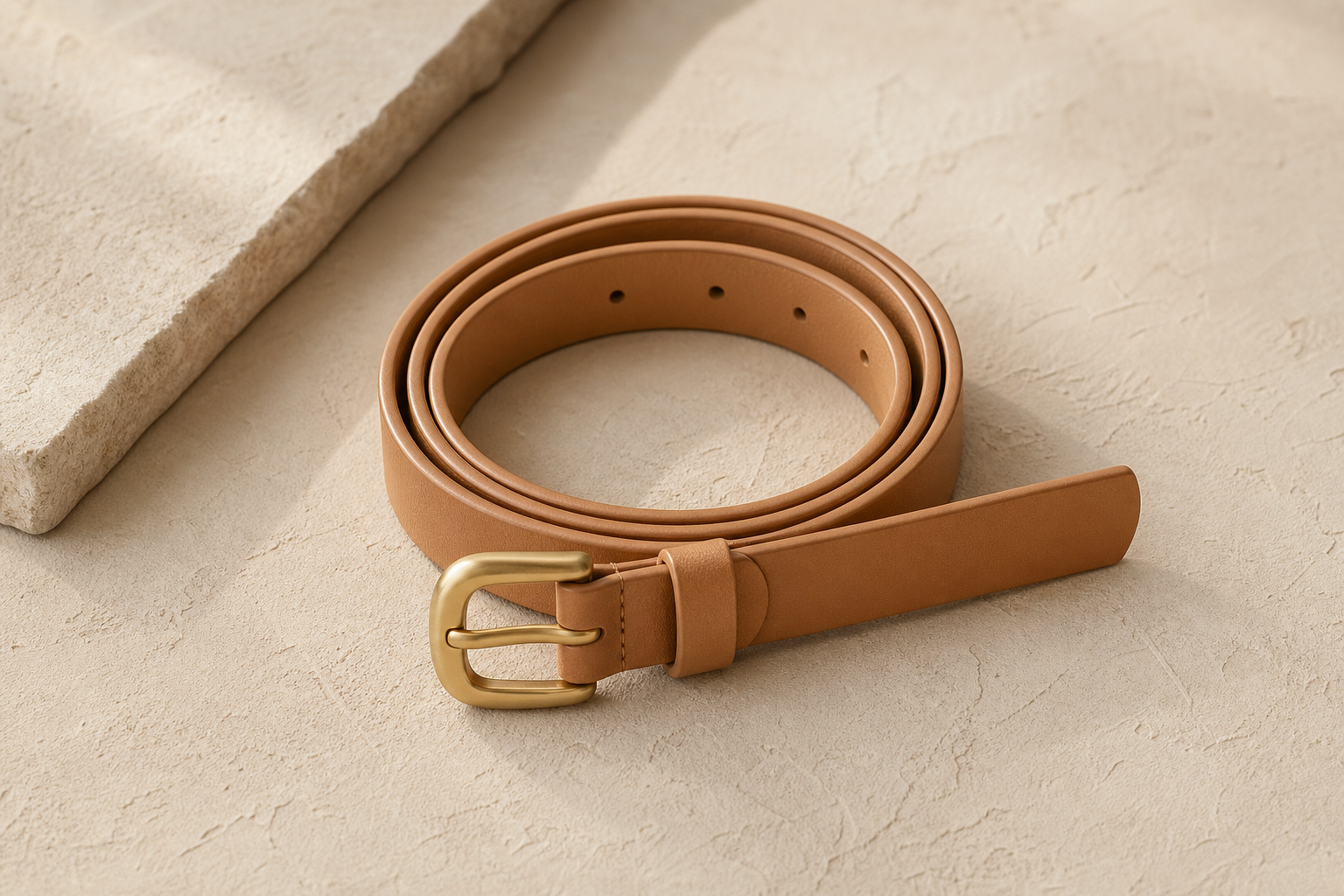 Iconic Slim Vegan Leather Belt No.03