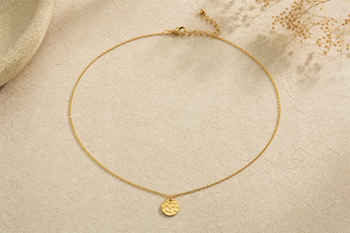 Signature Collier Chaîne Fine Plaqué Or No.24