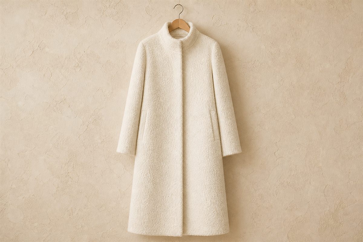 Iconic Manteau Long en Laine Bouclée No.15