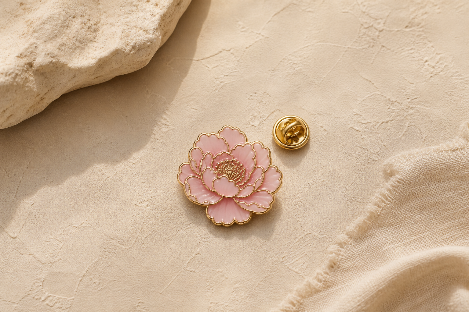 Enamel Flower Pin No.07