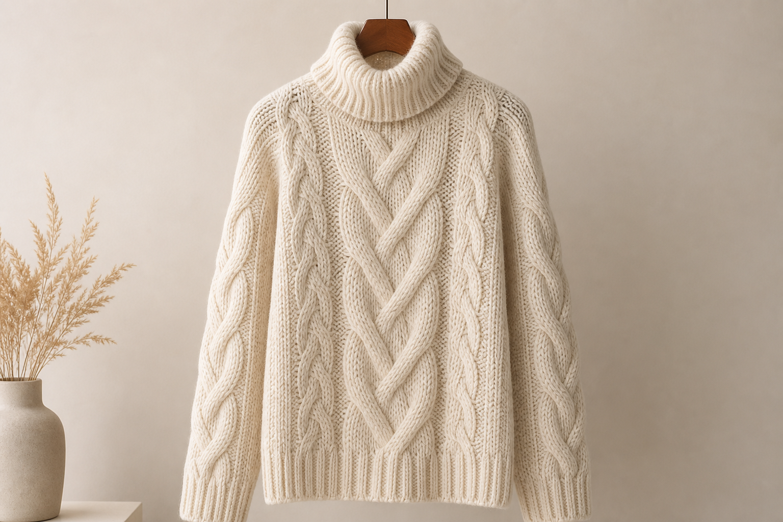 Cable-Knit Wool Jumper Signature
