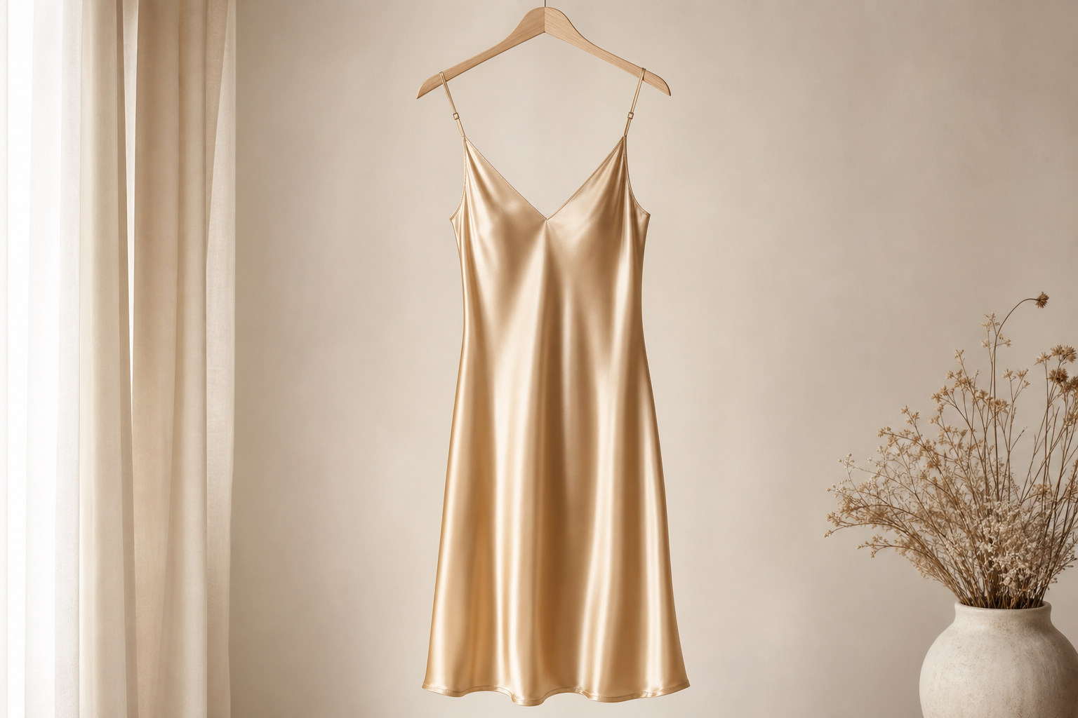 Midi Satin Dress Essential