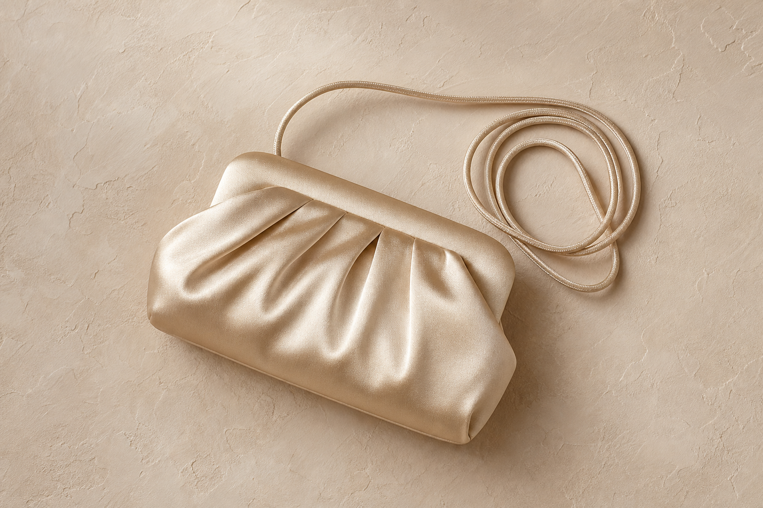 Satin Cord Clutch Bag Muse